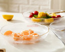 Axyaa Glass Fruit Plate: Irregular High Beauty Delicate Dim Sum Candy Snack Plate