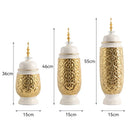 Axyaa Ceramic Vases: European Style Decor for Living Room, Foyer, Military Altar, Office