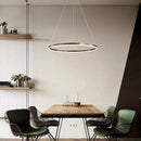 Axyaa Nordic Minimalist LED Pendant Light, Adjustable Intensity Circular Design