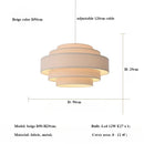 Axyaa Minimalist Fabric Pendant Chandelier for Modern Bedroom and Bar
