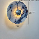 Axyaa Bulgari Stone LED Wall Lights: Modern Nordic Bedroom Luxury Bedside Lamp