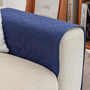 Axyaa Armrest Pad Storage Layer Modern Sofa Cover Khaki Gray