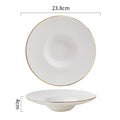 Axyaa Straw Hat Ceramic Plates Set for Dining Table - Multipurpose Tableware Collection