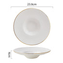 Axyaa Straw Hat Ceramic Plates Set for Dining Table - Multipurpose Tableware Collection