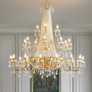 Axyaa Crystal LED Chandelier Pendant Lights for Home Decor
