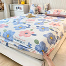 Axyaa Cotton Fitted Sheet | Breathable & Soft | Non-Slip | Customizable | 16 Sizes