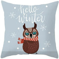 Axyaa Cute Animal Christmas Pillow Case for Home Sofa Chair Decor