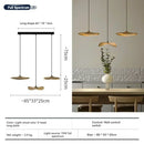 Axyaa Solid Wood Japanese Wabi-sabi Chandelier with LED for Tea Room, Restaurant, or Staircase