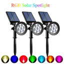 Axyaa Solar RGB Lawn Spotlight for Garden Decoration