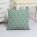 Blue Arrow Geometric Petal Linen Pillowcase by Axyaa