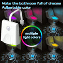 Axyaa Motion Sensor Toilet Night Light with Star Projection LED Light