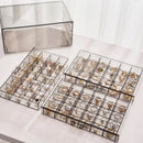 Axyaa Jewelry Box Organizer with Grids for Earring, Ring, Necklace, Bracelets
