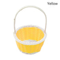 Axyaa Flower Storage Basket Round Plastic Vine Shopping Hamper