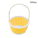 Axyaa Flower Storage Basket Round Plastic Vine Shopping Hamper