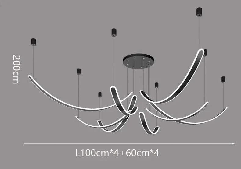 Modern Pendant Lights for Dining Room - Axyaa Ceiling Chandeliers LED Indoor Lighting