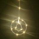 Axyaa LED Xmas Window Lights - Battery Operated for Christmas Parties, Weddings & Garden Decor