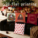 Axyaa Christmas Theme Pillow Covers Set for Sofa, Bedroom, Car- Decorative Cushion Cover