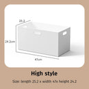 Axyaa Clear Drawer Boxes with Lids & Wheels - Household Plastic Organizers