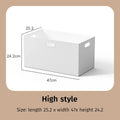 Clear Stacking Drawer Boxes with Lids by Axyaa: Organize Closet, Handle, Wheels
