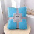 Axyaa Beige Coral Fleece Blanket - Soft, Warm Bedspread & Sofa Cover