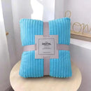 Axyaa Beige Coral Fleece Blanket - Soft, Warm Bedspread & Sofa Cover