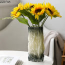 Gradient Glass Vase Hydroponic Flower Pot by Axyaa