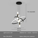 Axyaa LED Chandeliers: Modern, Round, Ceiling Hanging Lamp for Home Lighting