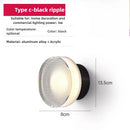 Axyaa Nordic Amber LED Jelly Wall Sconce - Smokey Grey Decor Lamp