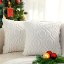 Axyaa Soft Plush Square Cushion Covers for Stylish Sofa Decor