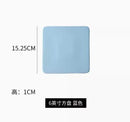 Axyaa Ceramic Dining Plate for Desserts, Cakes, Sushi – Square Flat Plate