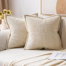Boho Striped Pillow Covers for Sofa Bed Living Room Decor - Axyaa