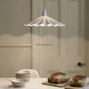 Axyaa White Ceramic LED Pendant Chandelier for Home Decor
