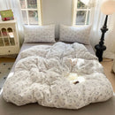Axyaa Queen Size Strawberry Bedding Set: Duvet Cover, Bed Sheet, Pillowcase