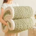 Axyaa Winter Sherpa Blanket: Double Layer Plush Fleece Quilt for Warmth & Comfort