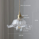 Axyaa Nordic Green Glass LED Pendant Light with Copper Socket for Modern Spaces