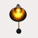 Axyaa Industrial Iron Folding Wall Lamp with Hemp Rope Detail