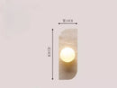Yellow Cave Stone LED Wall Lamp for Wabi Sabi Ambiance in Bedrooms by Axyaa