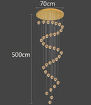 Axyaa LED Pendant Chandeliers: Modern Lighting for Living Room and Staircase