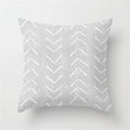 Axyaa Geometric Pillow Covers: Modern Grey Polyester Throw Pillow Cover