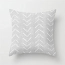 Axyaa Geometric Pillow Covers: Modern Grey Polyester Throw Pillow Cover