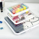 Axyaa Clear Makeup Organizer Bag Waterproof Zippered Travel Case