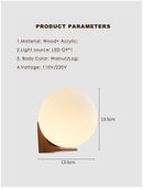 Axyaa Walnut Wood Glass Wall Sconces, Modern Wabi-sabi Design for Home Decor