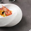 Axyaa Ceramic Dinner Plate Set - Restaurant Dessert Snack Soup Cooking Hotel Tableware