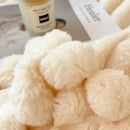 Axyaa Rabbit Plush Blanket: Soft & Warm Throw for Sofa, Nap, or Comfort