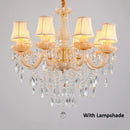 Axyaa Champagne Princess Crystal Chandelier for Elegant European Vibes