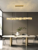 Axyaa Luxury Crystal Chandelier & Dining Set: Bar & Table Lights for High-end Dining