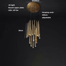Axyaa Classic Crystal Brass Black Chandelier for Living Dining Room