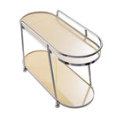 Axyaa Acrylic Double-Layer Makeup Organizer & Storage Shelf for Bathroom, Kitchen & Countertop