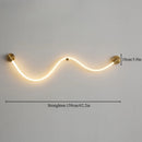 Axyaa Minimalist Silicone Musical Note Wall Lamp with Copper Finish