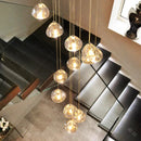 Axyaa Crystal Chandelier for Hall Staircase Indoor Lighting Ceiling Lamps Exquisite Living Room Fixtures